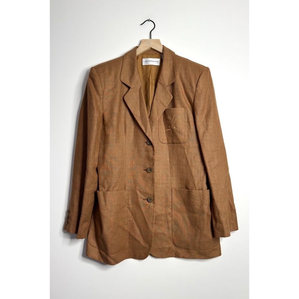 VINTAGE Liz Claiborne Linen Blazer